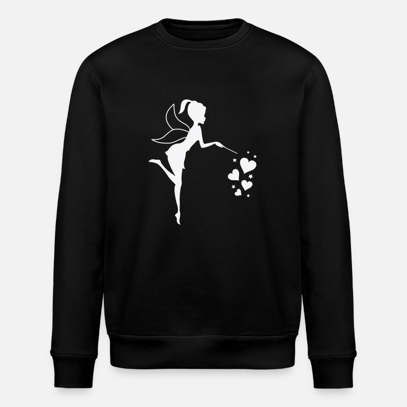 Coeurs d’elfes féeriques - Sweat bio ROLLER Stanley/Stella Unisexe - noir