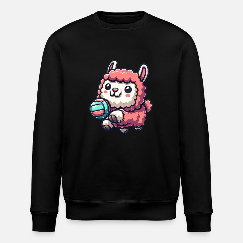 Mignon alpaga avec motif boule - Sweat bio ROLLER Stanley/Stella Unisexe - noir