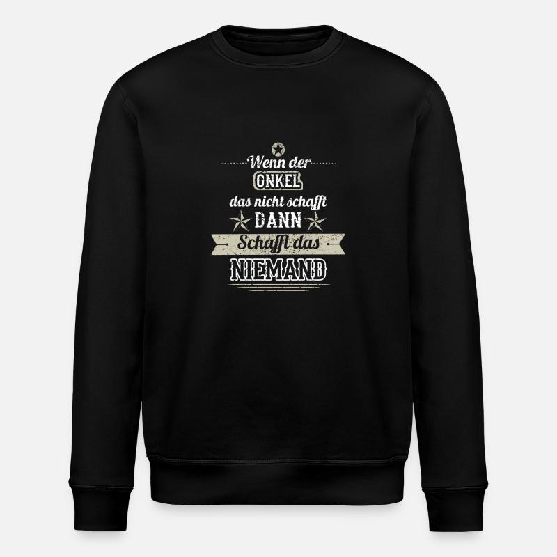 CADEAUX CRÉE L'oncle NO - Sweat bio ROLLER Stanley/Stella Unisexe - noir