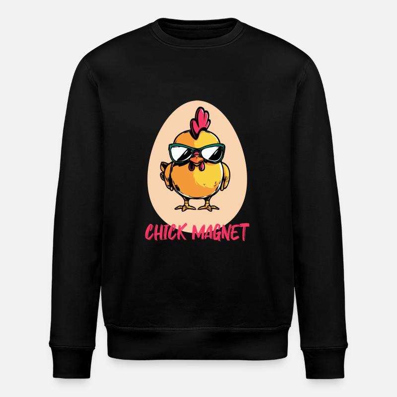 Chick Magnet - Stanley/Stella ROLLER Unisex Organic Sweatshirt - black