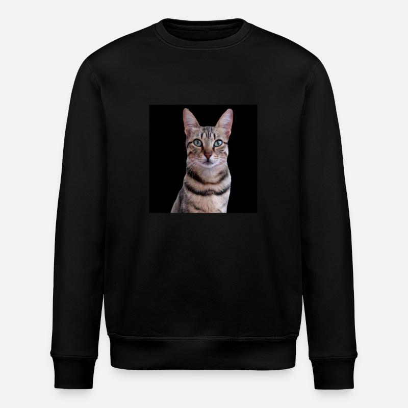 Katze Katzen - Stanley/Stella Unisex Bio-Sweatshirt ROLLER - Schwarz