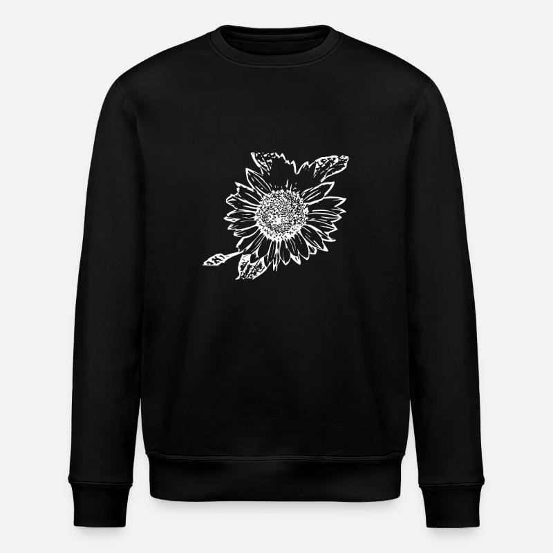 Tournesol blanc - Sweat bio ROLLER Stanley/Stella Unisexe - noir