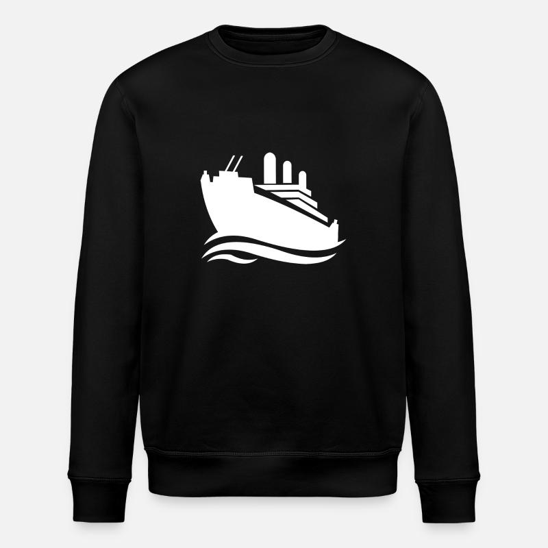 Bateau de croisière - Sweat bio ROLLER Stanley/Stella Unisexe - noir