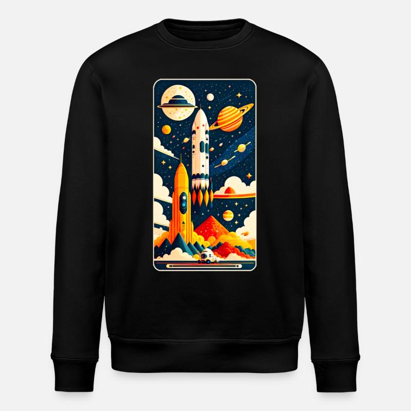 Space - Stanley/Stella Unisex Bio-Sweatshirt ROLLER - Schwarz