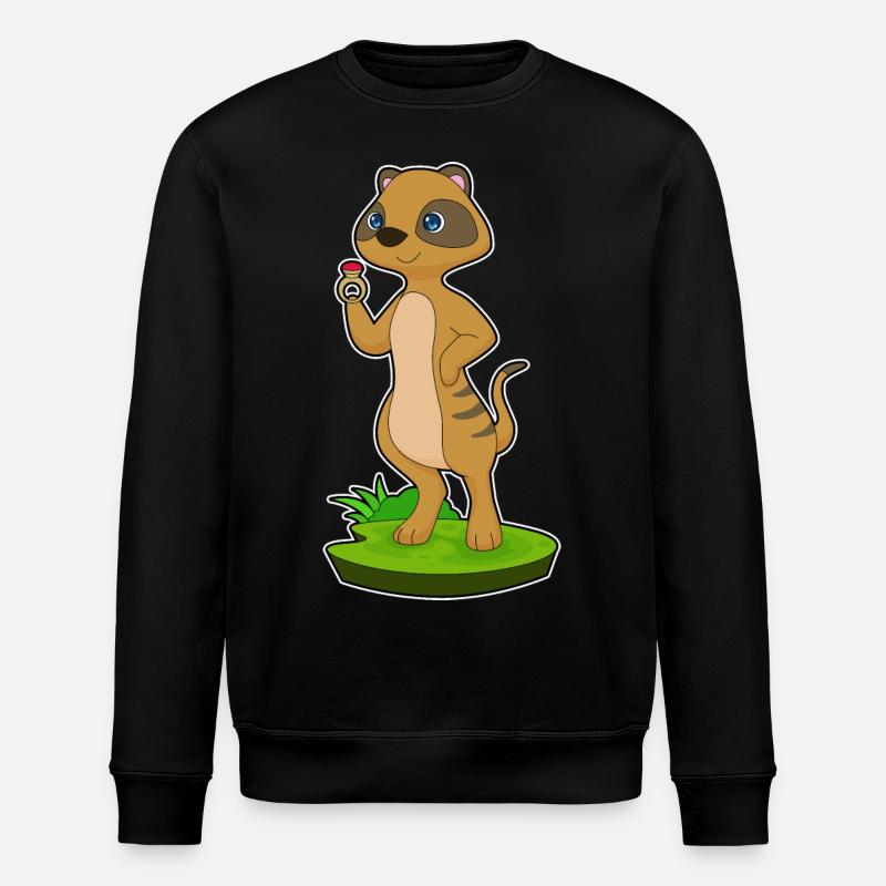 Erdmännchen Ring - Stanley/Stella Unisex Bio-Sweatshirt ROLLER - Schwarz