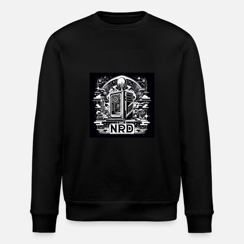 Nerd Pride Black&White - Stanley/Stella ROLLER Unisex Organic Sweatshirt - black