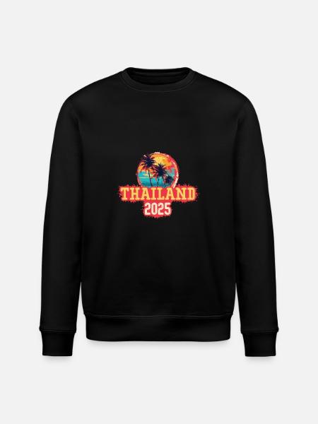 Thailand 2025 Palmen - Stanley/Stella Unisex Bio-Sweatshirt ROLLER - Schwarz