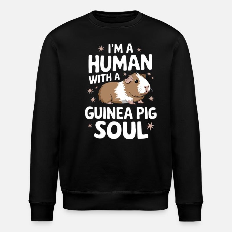 Guinea pig - Stanley/Stella ROLLER Unisex Organic Sweatshirt - black