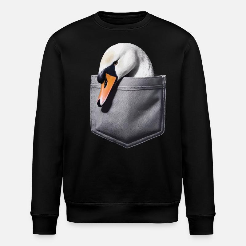 Schwan - Stanley/Stella Unisex Bio-Sweatshirt ROLLER - Schwarz