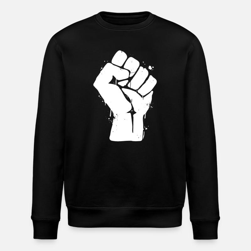 Poing de rébellion - Sweat bio ROLLER Stanley/Stella Unisexe - noir