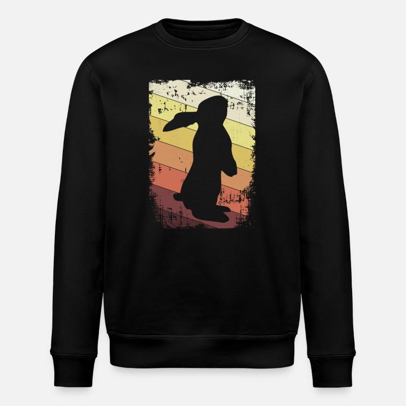 Rabbit - Stanley/Stella ROLLER Unisex Organic Sweatshirt - black
