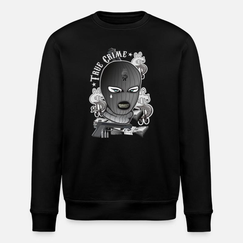 Wahre Kriminalität - Stanley/Stella Unisex Bio-Sweatshirt ROLLER - Schwarz