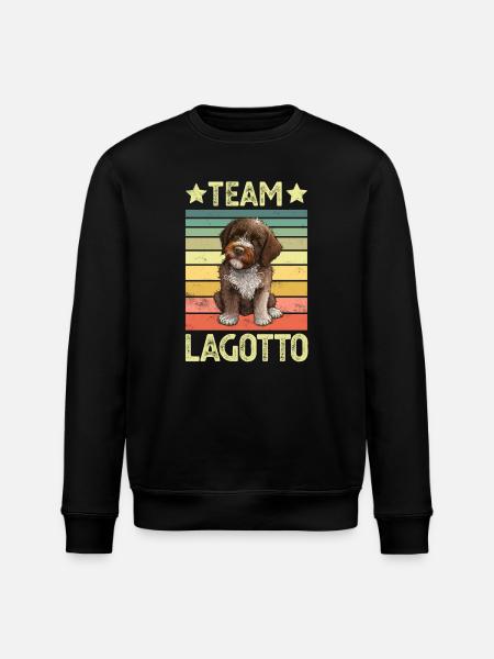 Hund Lagotto Romagnolo - Stanley/Stella Unisex Bio-Sweatshirt ROLLER - Schwarz