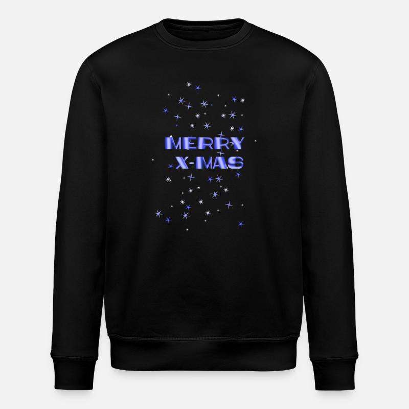 Merry X MAS - Stanley/Stella Unisex Bio-Sweatshirt ROLLER - Schwarz