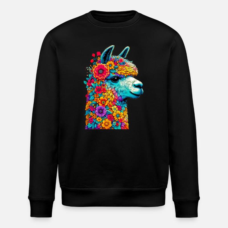 Alpaca - Stanley/Stella ROLLER Unisex Organic Sweatshirt - black