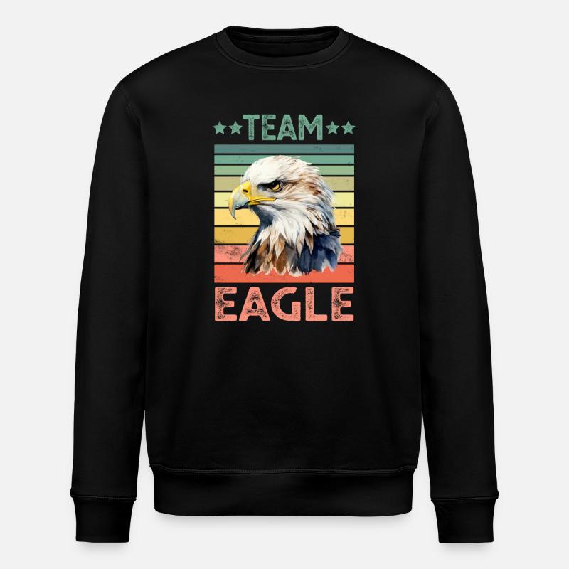 Eagle - Stanley/Stella ROLLER Unisex Organic Sweatshirt - black