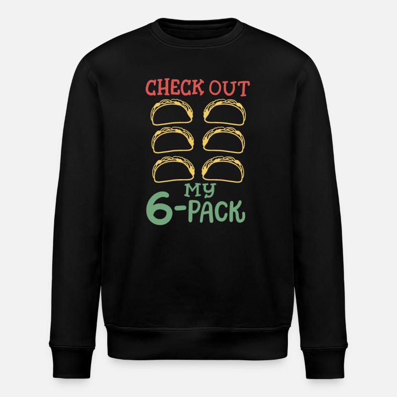Taco Cinco de Mayo mexikanisch - Stanley/Stella Unisex Bio-Sweatshirt ROLLER - Schwarz