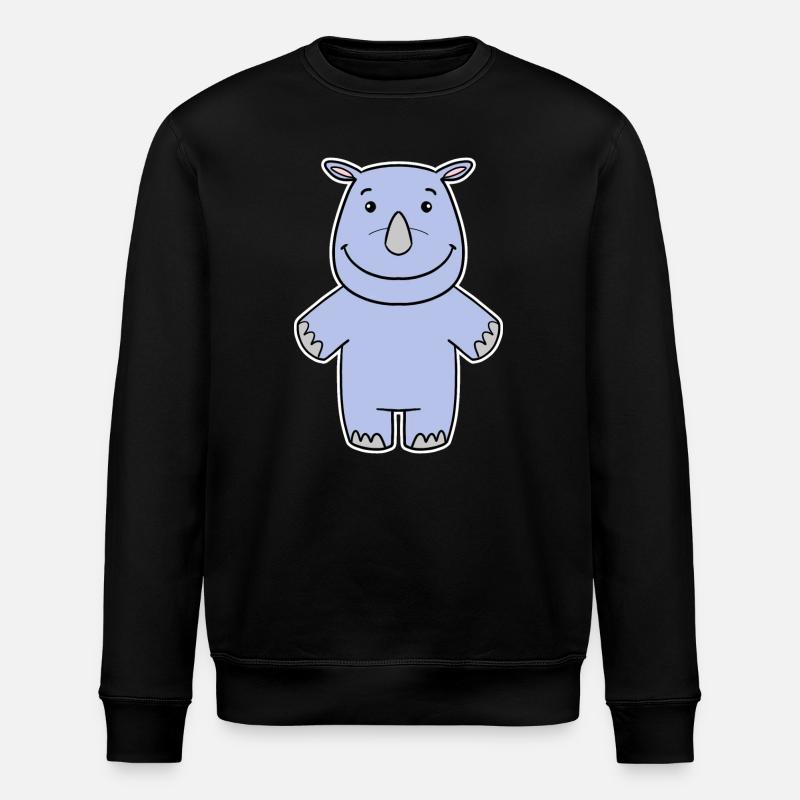 Nashorn Nashörner - Stanley/Stella Unisex Bio-Sweatshirt ROLLER - Schwarz