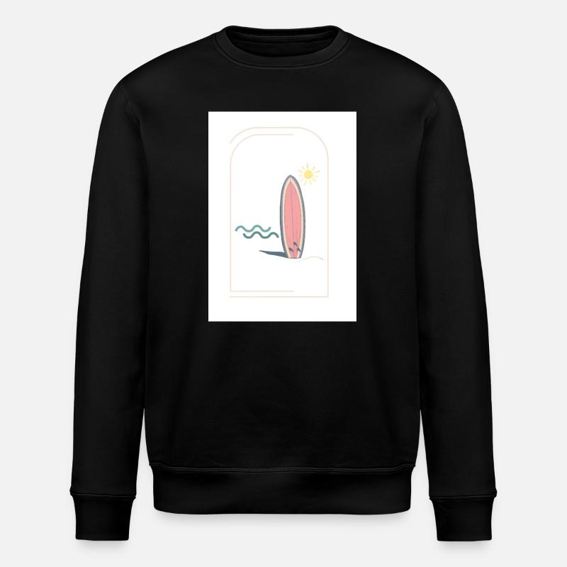 Planche de surf Sunrise Design - Sweat bio ROLLER Stanley/Stella Unisexe - noir