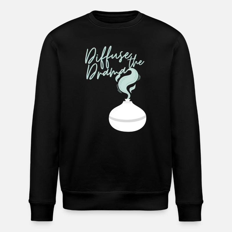 Diffuse the Drama - Stanley/Stella ROLLER Unisex Organic Sweatshirt - black