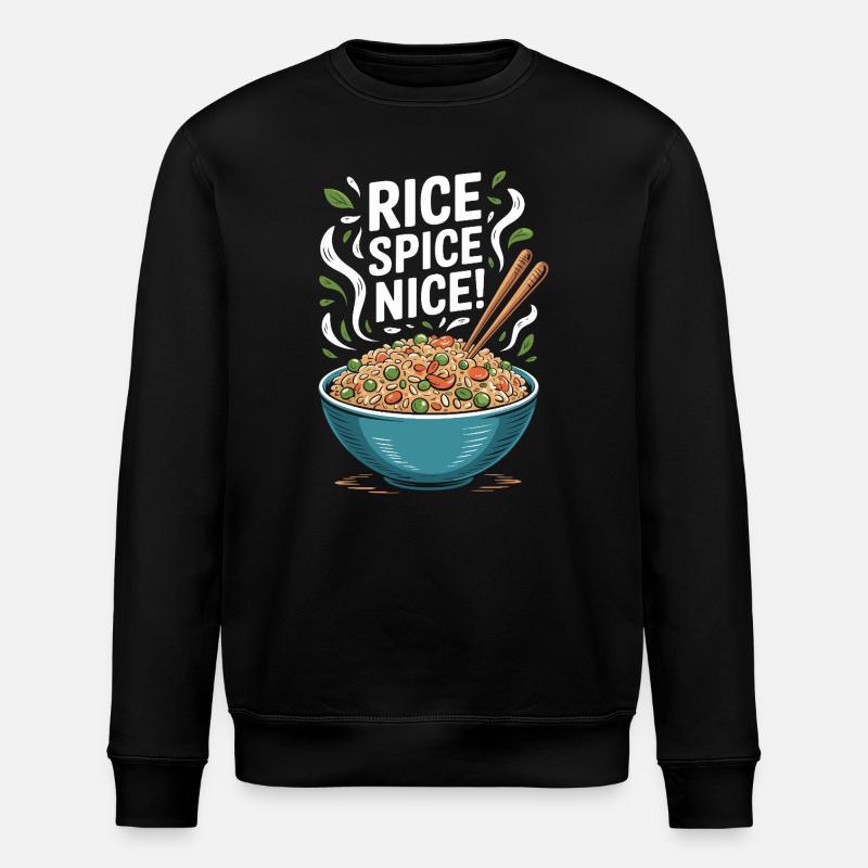 Riz frit Épices Riz chaud agréable - Sweat bio ROLLER Stanley/Stella Unisexe - noir