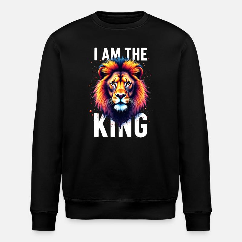 I am the King Löwe - Sweat bio ROLLER Stanley/Stella Unisexe - noir