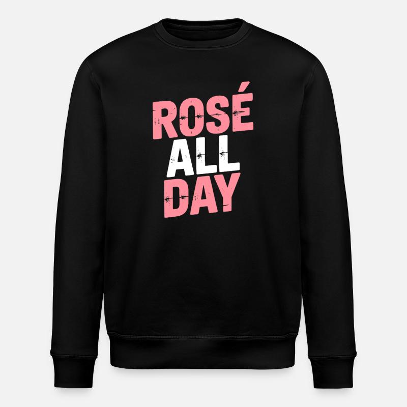 ROSÉ ALL DAY - Stanley/Stella Unisex Bio-Sweatshirt ROLLER - Schwarz