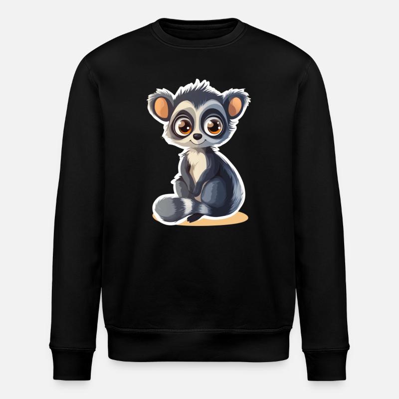 Lemur - Stanley/Stella Unisex Bio-Sweatshirt ROLLER - Schwarz
