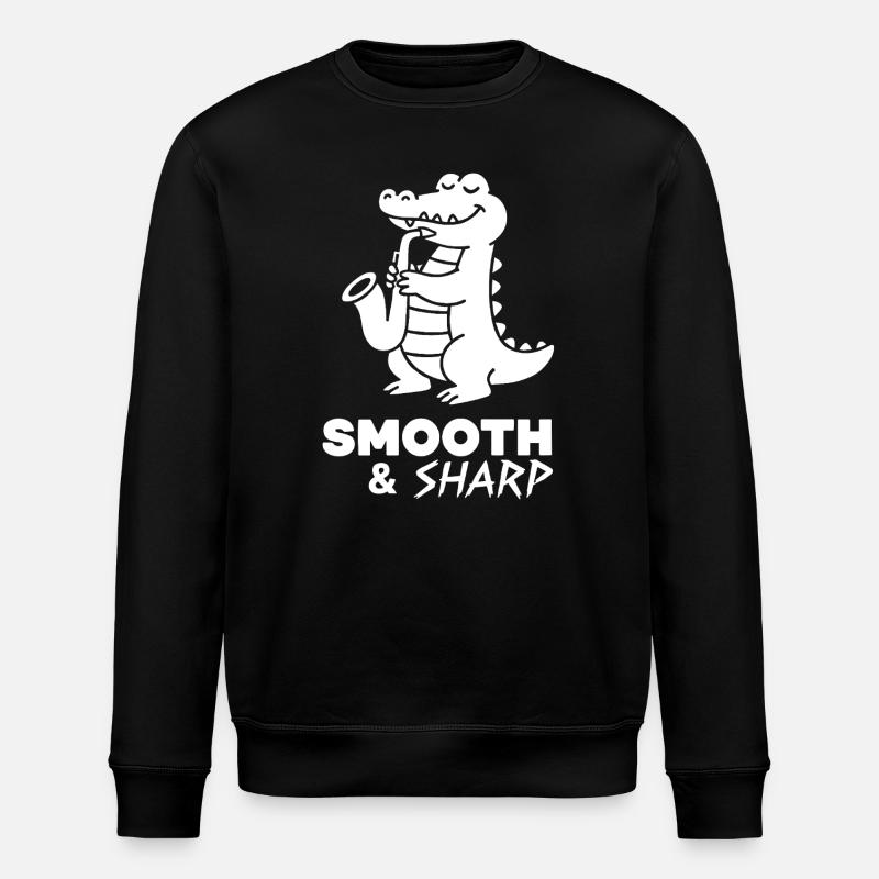 Saxophone Crocodile Retro - Sweat bio ROLLER Stanley/Stella Unisexe - noir