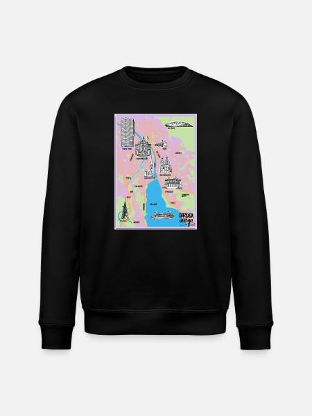 City of Zurich - Stanley/Stella ROLLER Unisex Organic Sweatshirt - black