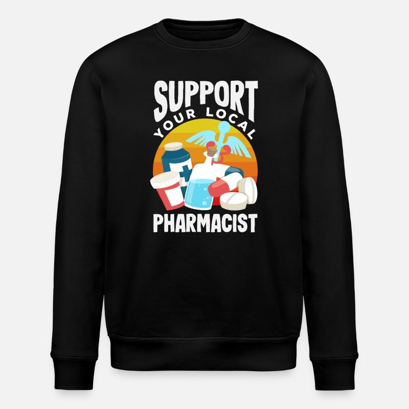 Pharmacist Pharmaceutical Technical - Stanley/Stella ROLLER Unisex Organic Sweatshirt - black