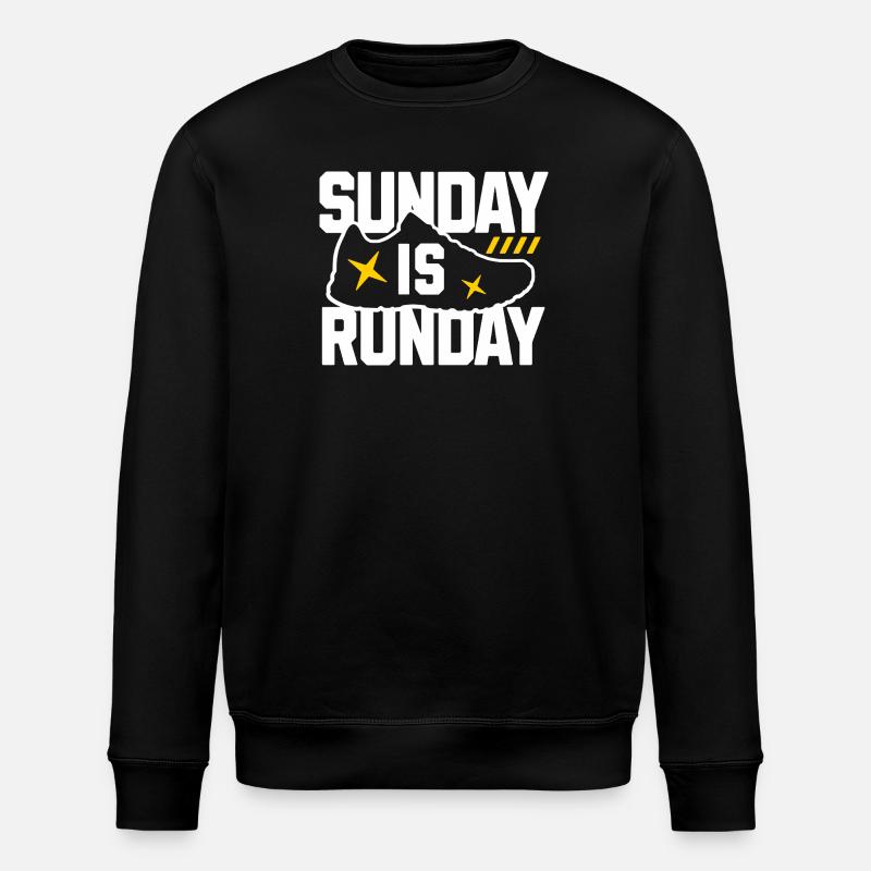 Graphique de baskets Sunday Run Day - Sweat bio ROLLER Stanley/Stella Unisexe - noir