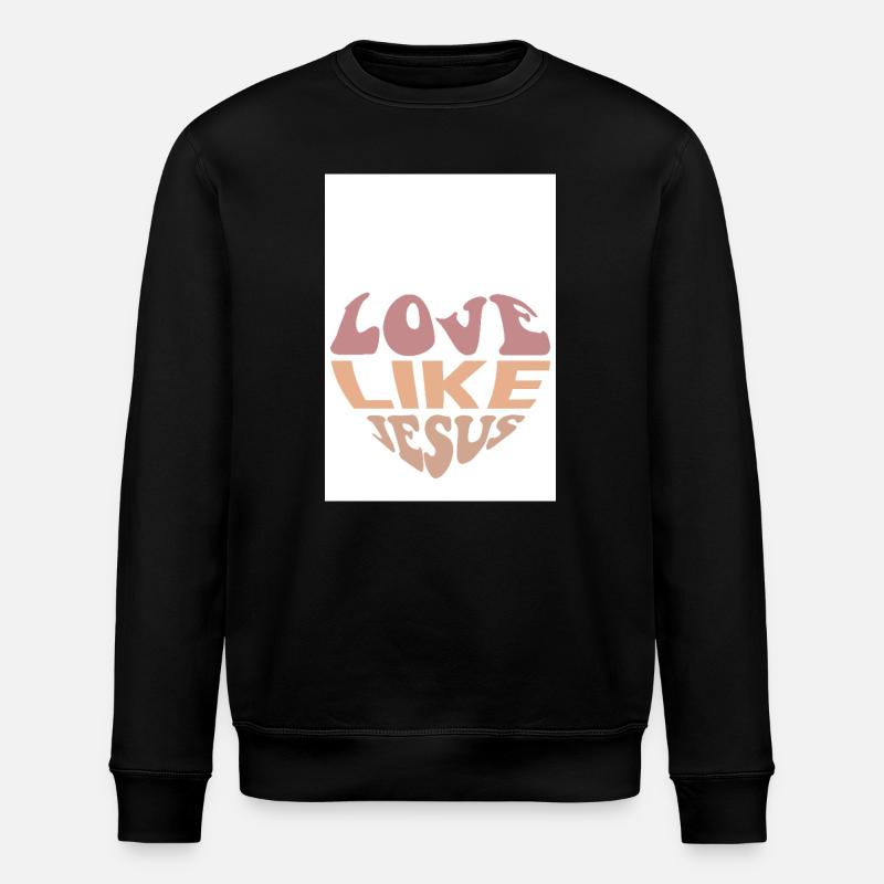 Aimez comme Jésus - Sweat bio ROLLER Stanley/Stella Unisexe - noir