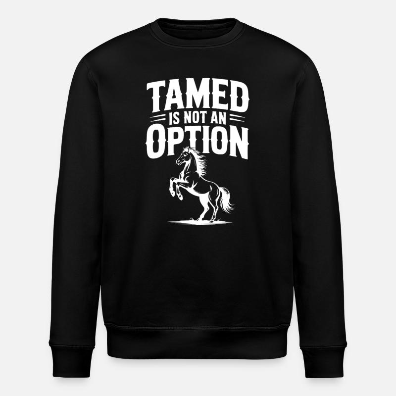 Tamed Is Not an Option - Stanley/Stella ROLLER Unisex Organic Sweatshirt - black