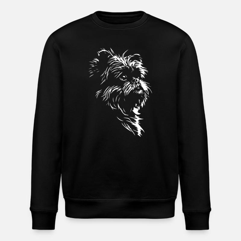 Affenpinscher Silhouette de chien Wilsigns - Sweat bio ROLLER Stanley/Stella Unisexe - noir