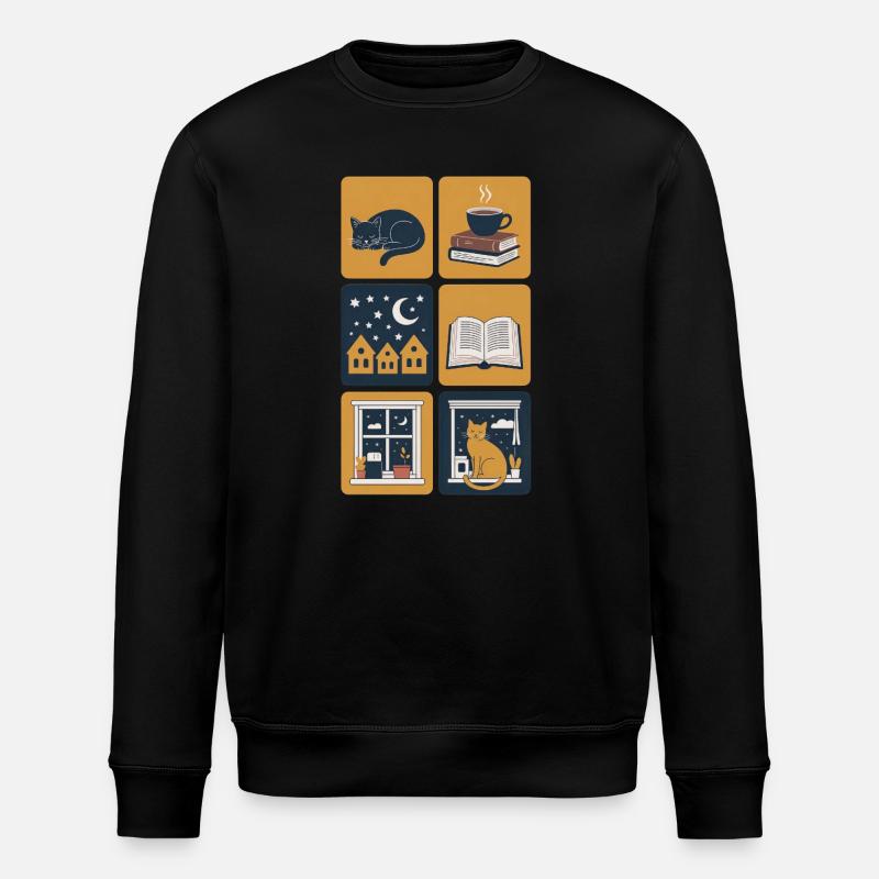 Nuit douillette - Sweat bio ROLLER Stanley/Stella Unisexe - noir