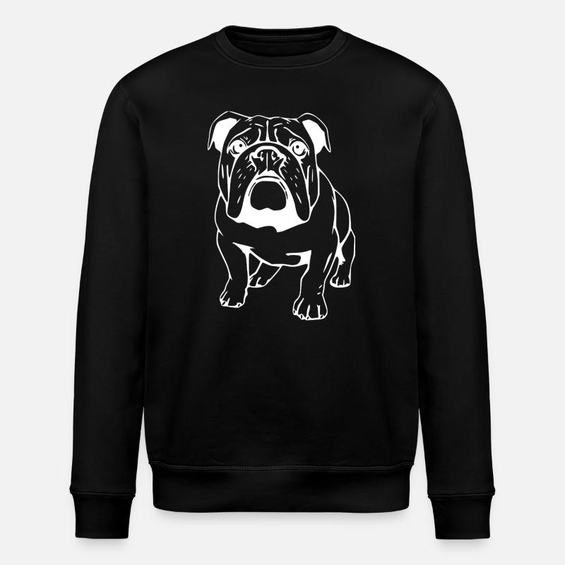Bulldogge - Stanley/Stella Unisex Bio-Sweatshirt ROLLER - Schwarz