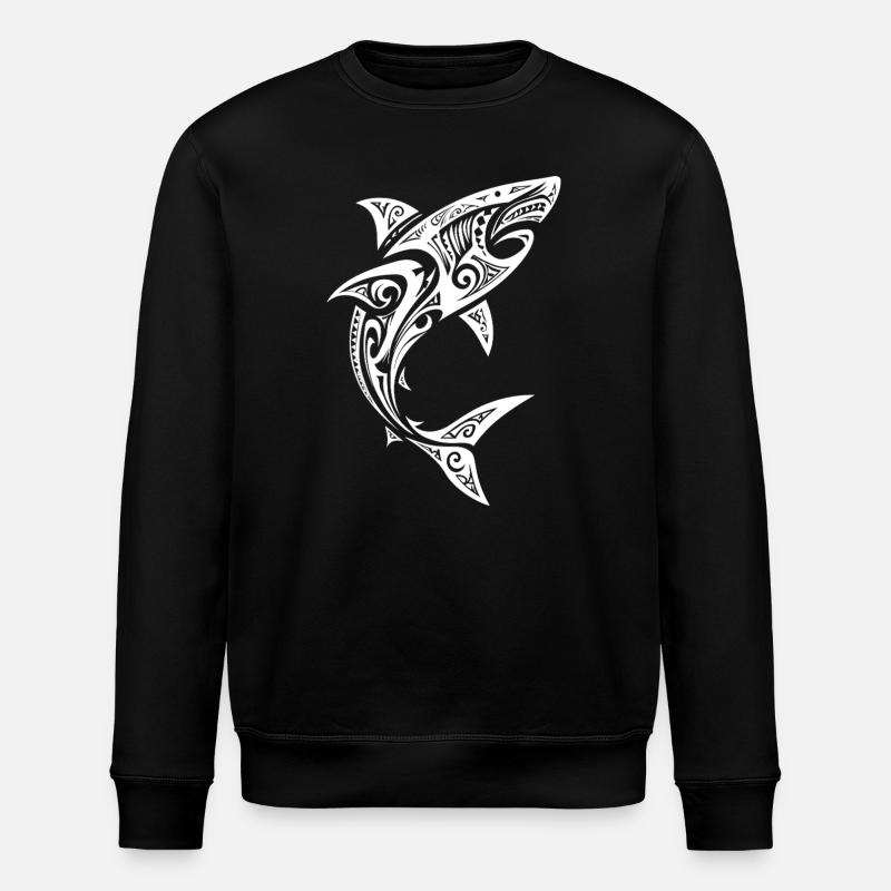 shark - Stanley/Stella ROLLER Unisex Organic Sweatshirt - black