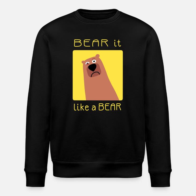 BEAR it like a BEAR - Stanley/Stella Unisex Bio-Sweatshirt ROLLER - Schwarz