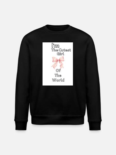 Das süßeste Mädchen der Welt - Stanley/Stella Unisex Bio-Sweatshirt ROLLER - Schwarz