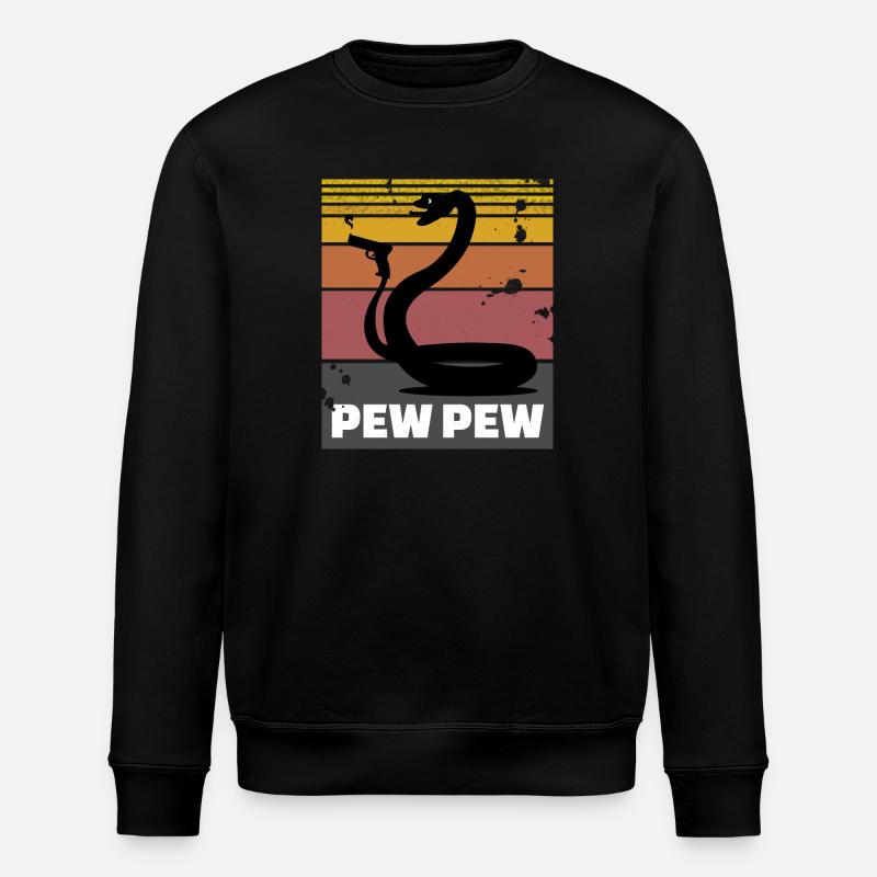 Serpent au pistolet (Pew Pew) - Sweat bio ROLLER Stanley/Stella Unisexe - noir
