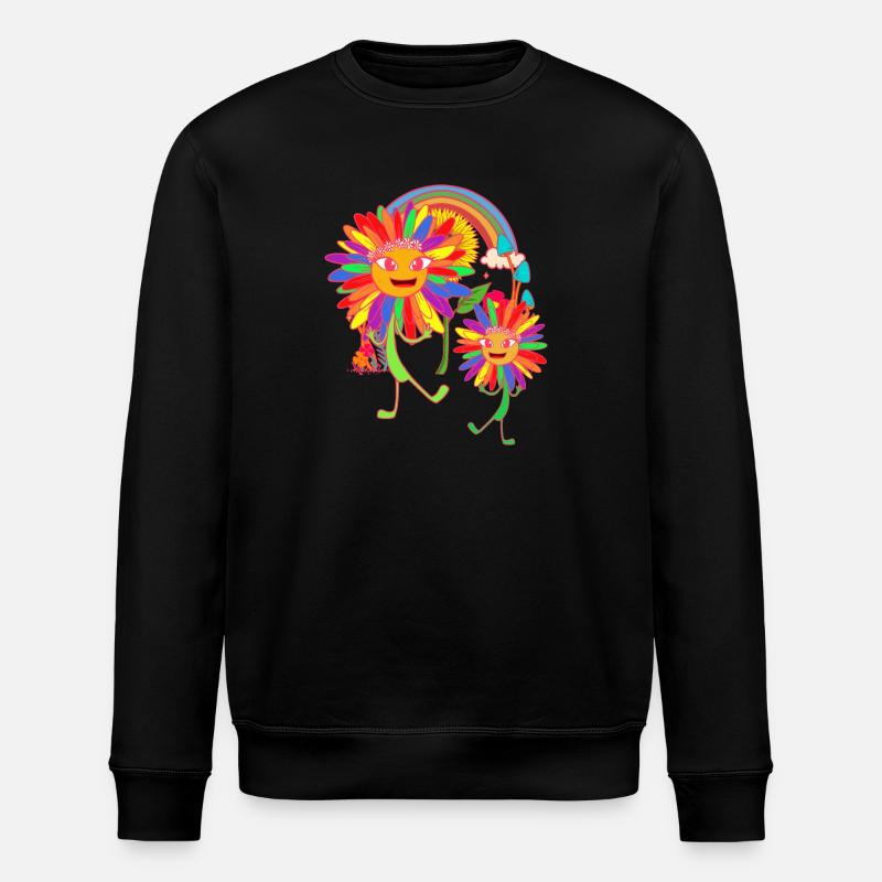 Sonnenblumen Regenbogen LGBT - Stanley/Stella Unisex Bio-Sweatshirt ROLLER - Schwarz