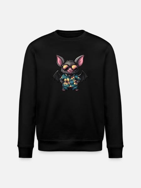 Bat Cool Summer - Stanley/Stella ROLLER Unisex Organic Sweatshirt - black
