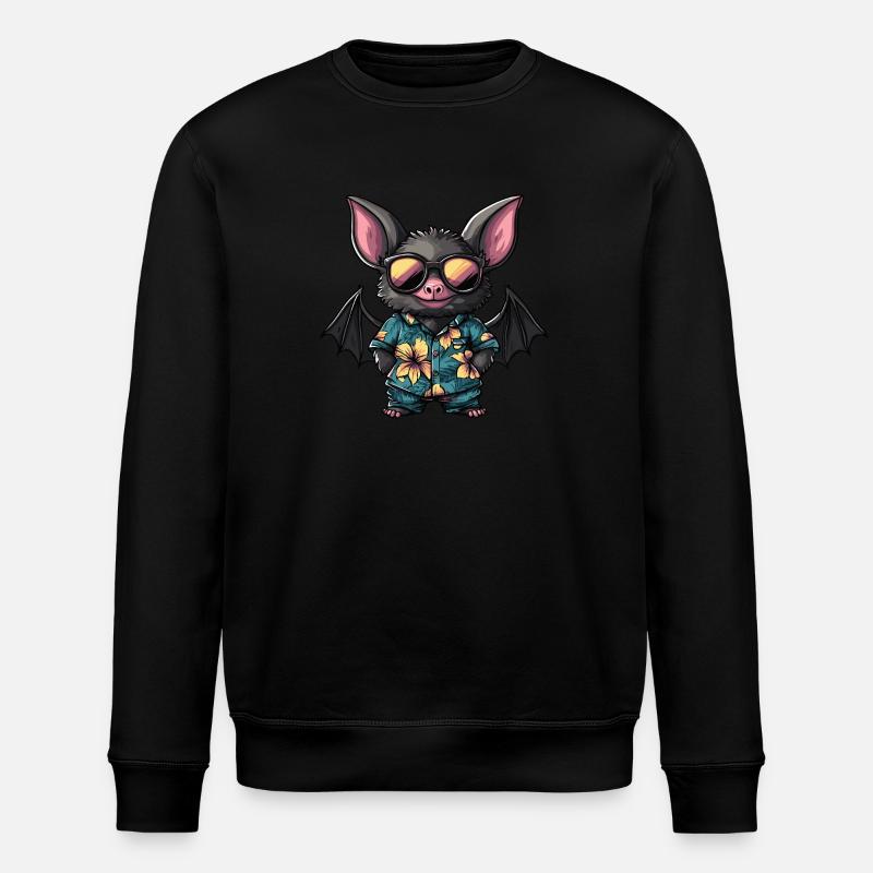 Chauve-souris Cool Été - Sweat bio ROLLER Stanley/Stella Unisexe - noir