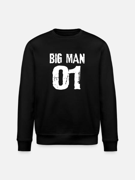 Big man, big man - Stanley/Stella ROLLER Unisex Organic Sweatshirt - black