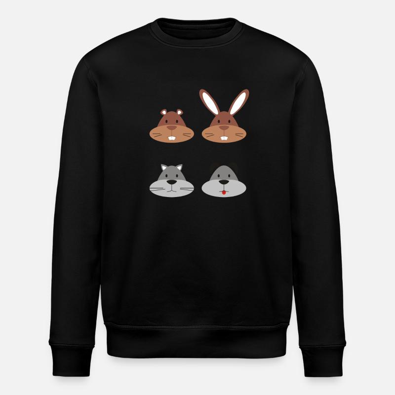 Haustiere - Stanley/Stella Unisex Bio-Sweatshirt ROLLER - Schwarz