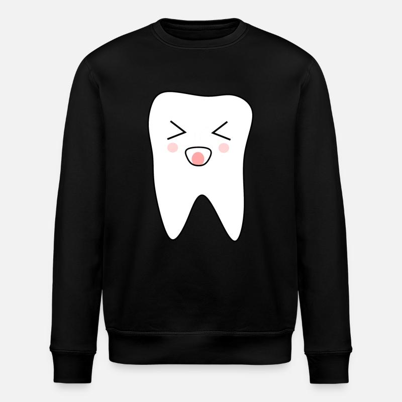 Tooth, Teeth, Dentist - Stanley/Stella ROLLER Unisex Organic Sweatshirt - black
