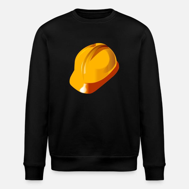 Hardhat helmet construction gift - Stanley/Stella ROLLER Unisex Organic Sweatshirt - black