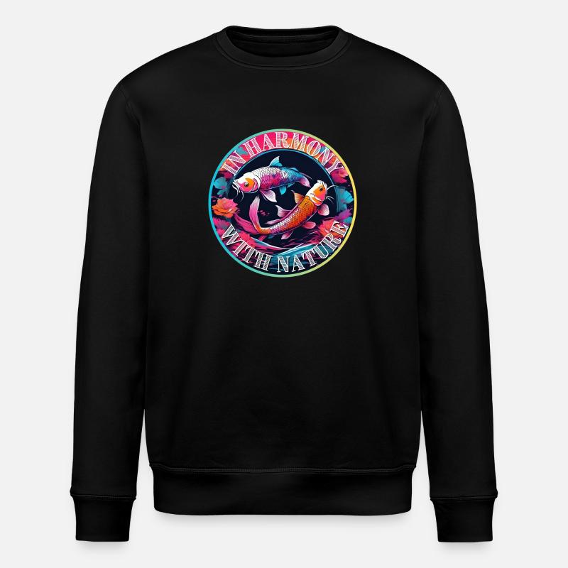 In Harmony with Nature - Stanley/Stella Unisex Bio-Sweatshirt ROLLER - Schwarz