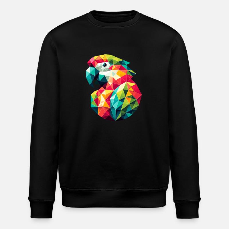 Papagei // parrot - Stanley/Stella Unisex Bio-Sweatshirt ROLLER - Schwarz